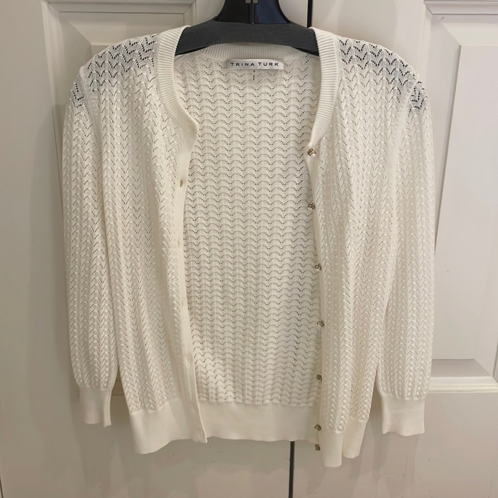 Cotton Knitted Trina Turk Sweater